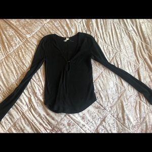 Black Long Sleeve Top